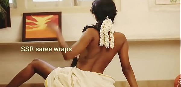  Indian girl topless in saree